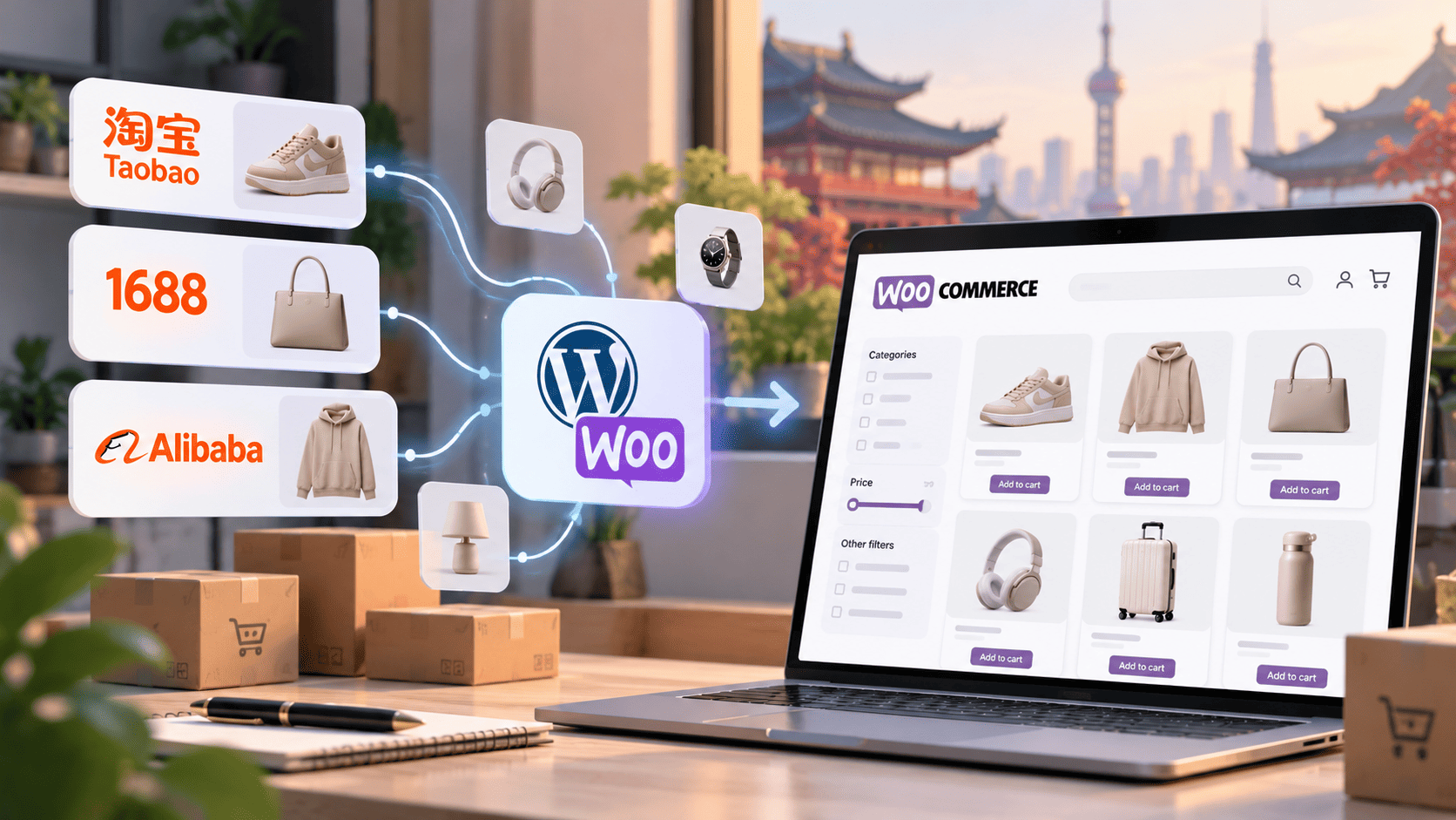 Как создать каталог китайских товаров в WooCommerce с помощью АПИ